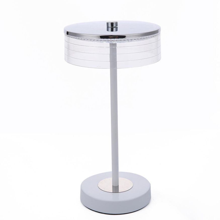 Настольная лампа LUMION 8252/1TL SATIANA серебро, белый, прозрачный