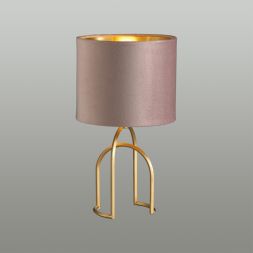 Настольная лампа LUMION 5661/1T STACY матовое золото, розовый