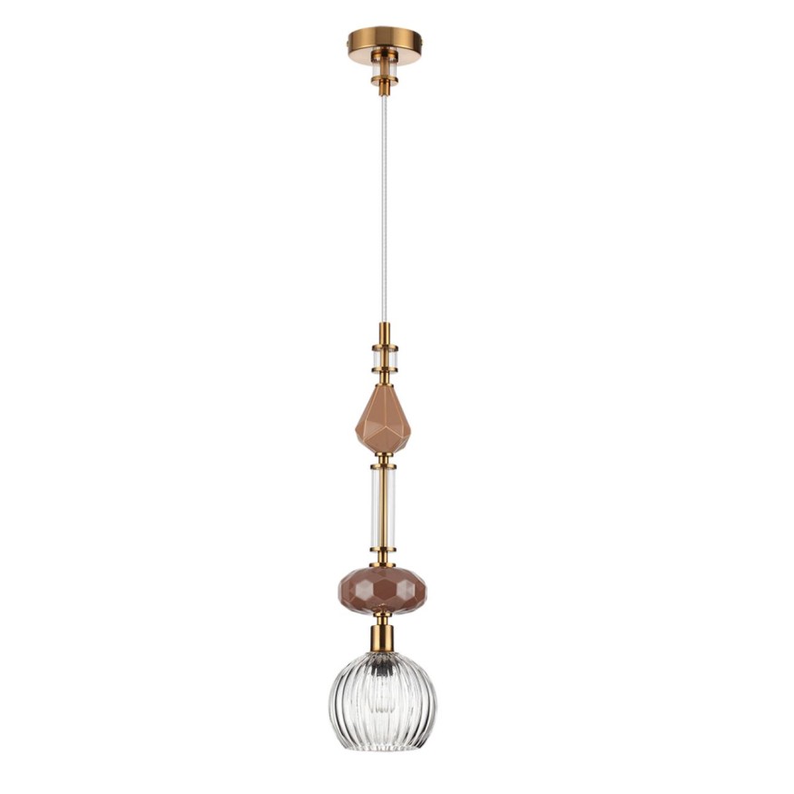 Подвес ODEON LIGHT EXCLUSIVE 5414/1C TERRA античная бронза/металл/керамика/стекло