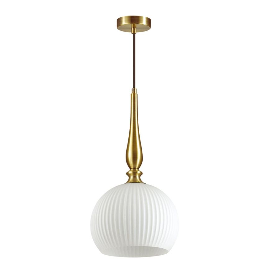 Подвес ODEON LIGHT 4766/1 RUNGA белый/бронзовый