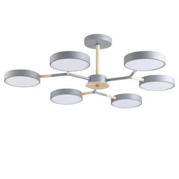 Люстра потолочная LUMION 5651/99CL BRAD серый, дерево