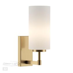 Бра ODEON LIGHT 4990/1W KASALI матов. золотой/белый/стекло