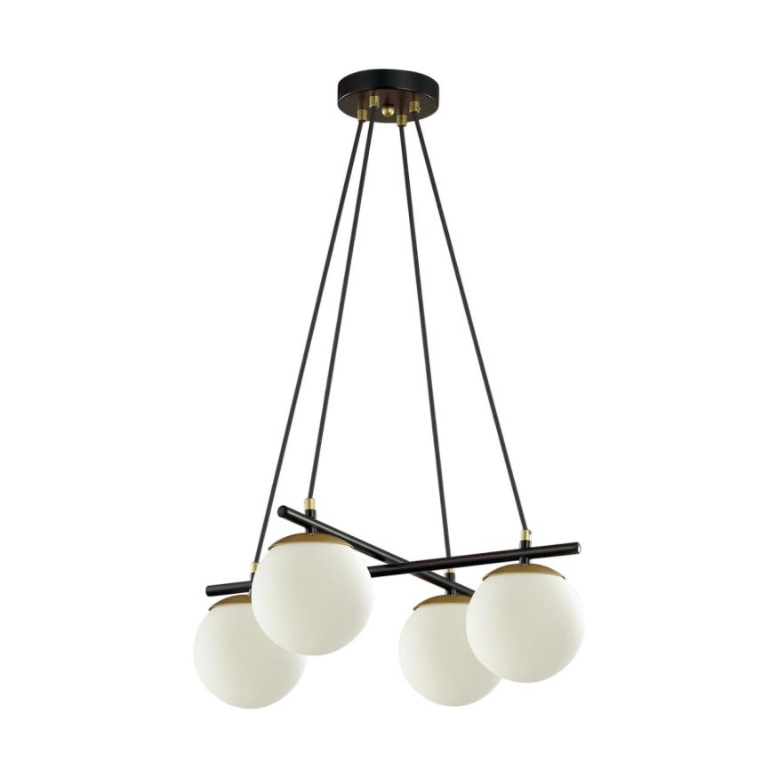 Люстра LUMION 5212/4 RANDI черный, золотой