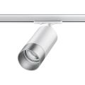Светильник трековый для однофазного двухжильного (универсального) шинопровода NOVOTECH 370862 SLIM белый/серебро