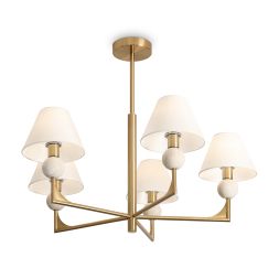 Потолочный светильник Freya FR2043CL-05BS Freya Riley Латунь