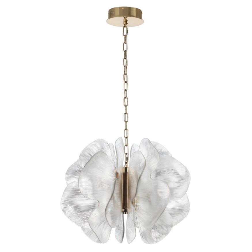 Люстра ODEON LIGHT 5089/80L SIAMA под латунь/прозрачный/акрил