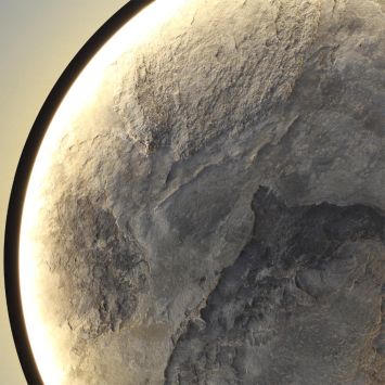 Настенно-потолочные ODEON LIGHT 5078/45L STOFLAKE матовый черный/серо-бежевый