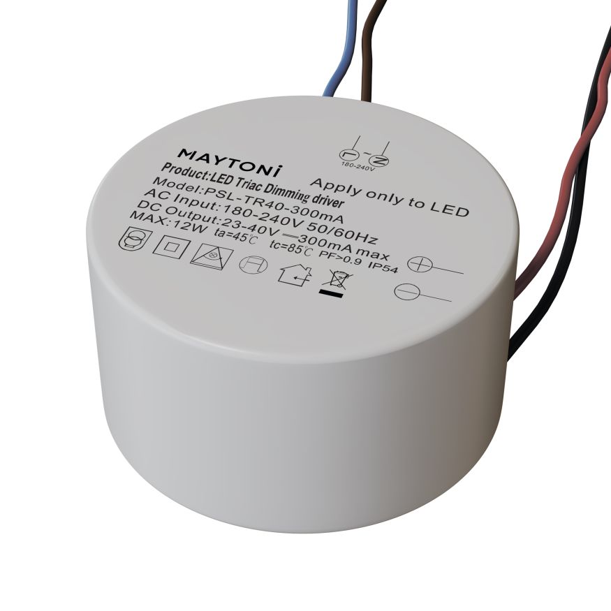 Источник тока Lighting control PSL-TR40-300mA Lighting control Источники тока Белый