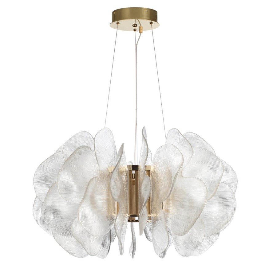 Люстра ODEON LIGHT 5089/115L SIAMA под латунь/прозрачный/акрил