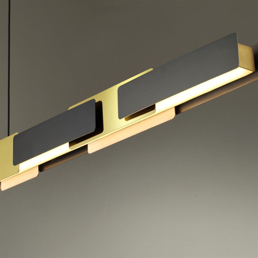 Люстра ODEON LIGHT 4991/40L Fierro черный/золотой/металл/акрил