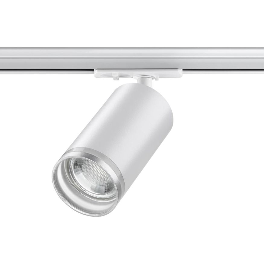 Светильник трековый для однофазного двухжильного (универсального) шинопровода NOVOTECH 370876 ULAR белый