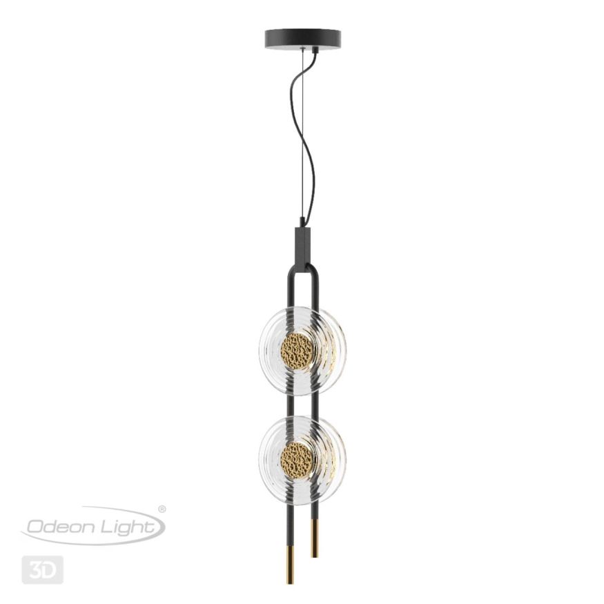 Подвес ODEON LIGHT EXCLUSIVE 5407/23L MAGNET черный/золотой