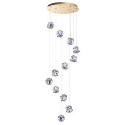 Люстра каскадная ODEON LIGHT 5085/60L JEMSTONE золото/прозрачный