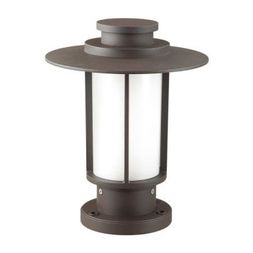 Уличный светильник на столб ODEON LIGHT 4047/1B MITO белый/коричневый