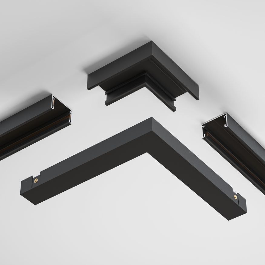 Комплектующие для накладной трековой системы Technical TRA172CL-11B MAYTONI Accessories for tracks Basity Черный