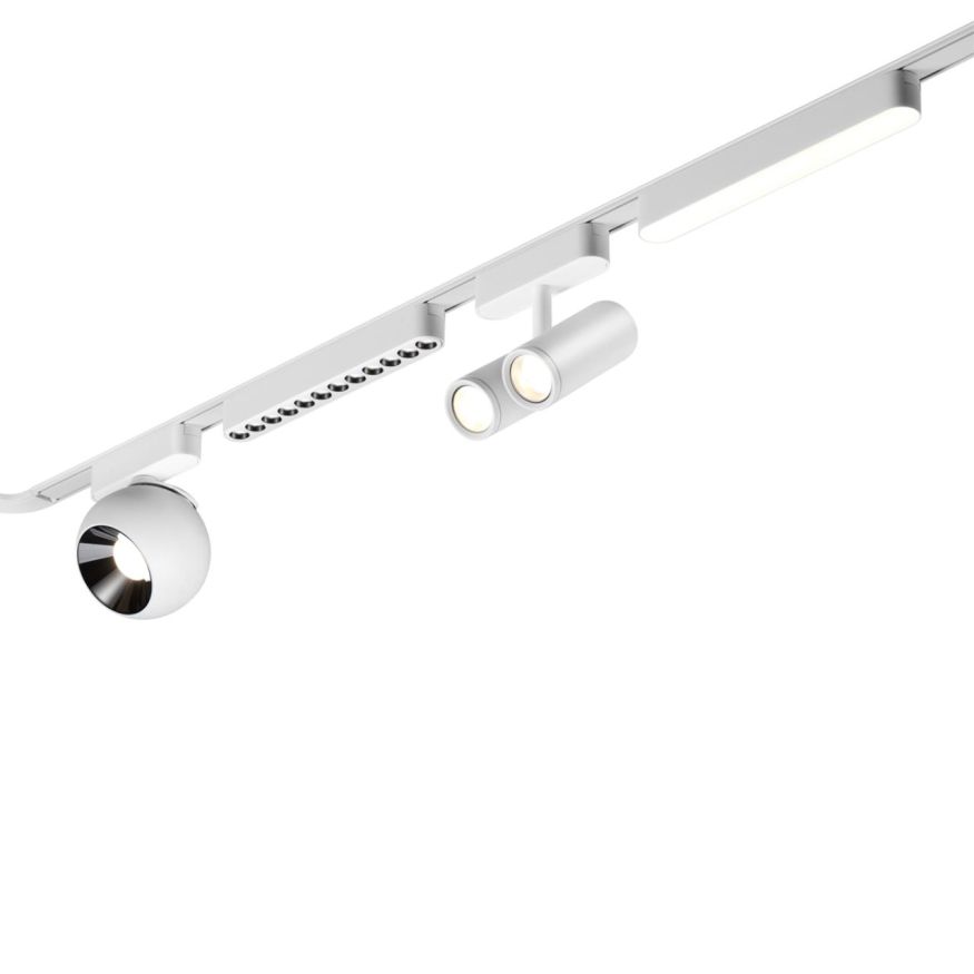 Трековый светильник для низковольтного шинопровода NOVOTECH 359077 SMAL белый