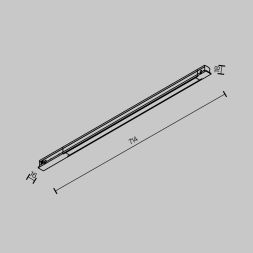 Трековый светильник Technical TR231-2-15W4K-B MAYTONI Basis Черный