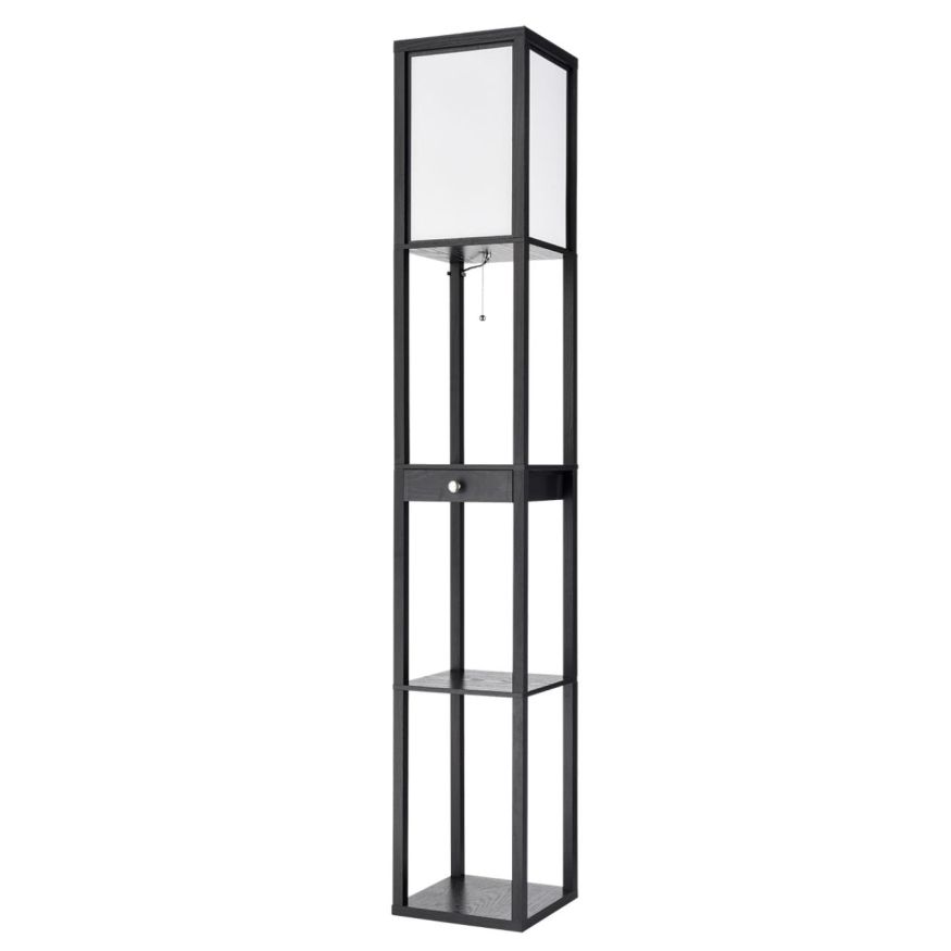 Торшер LUMION 8092/1F PRACTIC черный, белый