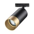 Светильник трековый для однофазного двухжильного (универсального) шинопровода NOVOTECH 370863 SLIM черный/золото