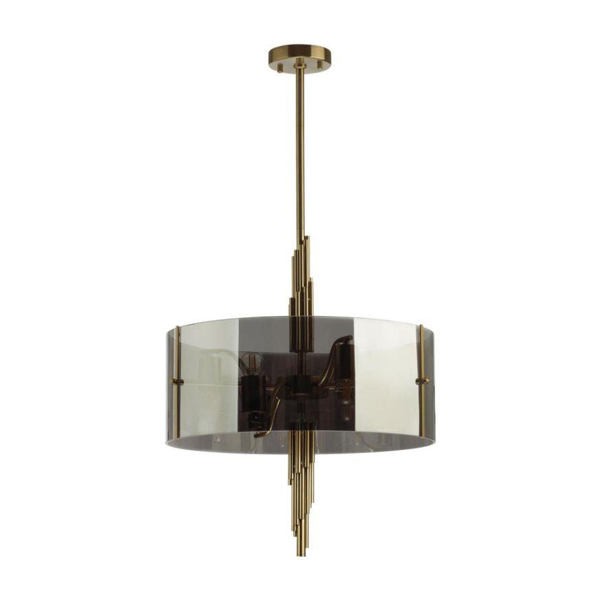Люстра ODEON LIGHT EXCLUSIVE 4895/6 Margaret античная бронза/дымчатый