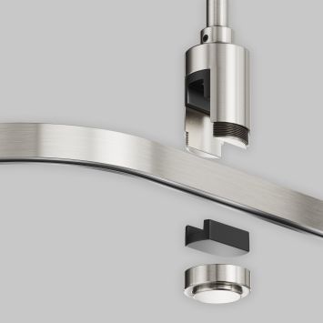 Комплектующие для систем освещения с токоведущими элементами Technical TRX154-RC80-PT MAYTONI Accessories for tracks Flarity Платина