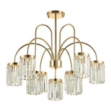 Люстра ODEON LIGHT 4987/9C VASSA золотой/хрусталь