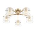 Люстра потолочная LUMION 6587/5C VERDI золото, прозрачный