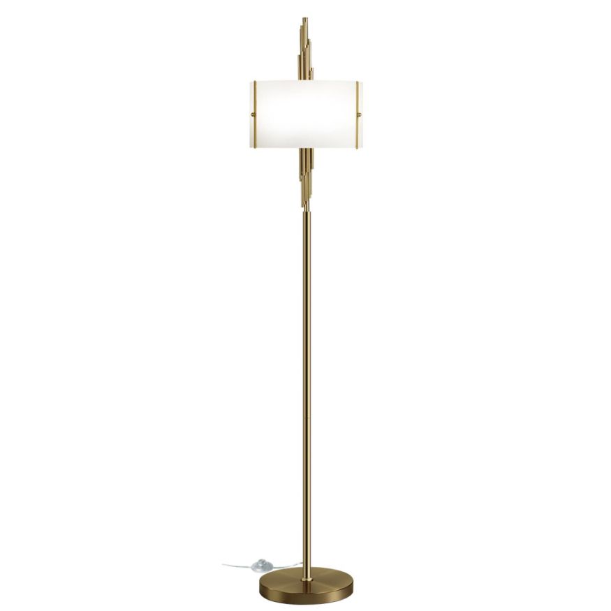 Торшер ODEON LIGHT EXCLUSIVE 5415/3F Margaret античная бронза/белый матовый