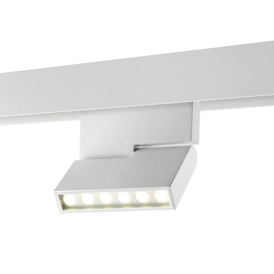 Трековый светильник для низковольного шинопровода диммируемый с пультом ДУ, со сменой цв. температур NOVOTECH 358627 FLUM белый