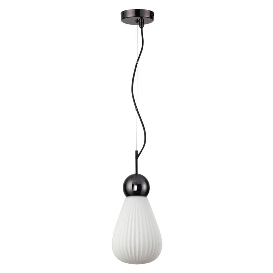 Подвес ODEON LIGHT EXCLUSIVE 5418/1 Elica черный хром/белый матовый