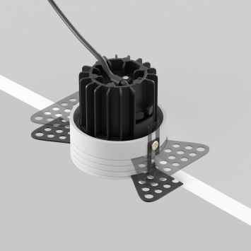 Встраиваемый светильник Technical DL058-7W2.7K-TRS-B MAYTONI Round Черный