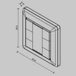 Панель управления Lighting control 721041 Lighting control Панели управления Белый