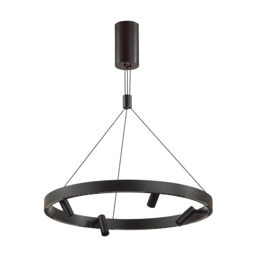 Подвесной светильник ODEON LIGHT 6683/77L BEVEREN черный брашированный