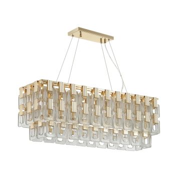 Люстра ODEON LIGHT 4989/10 BUCKLE золотой/стекло