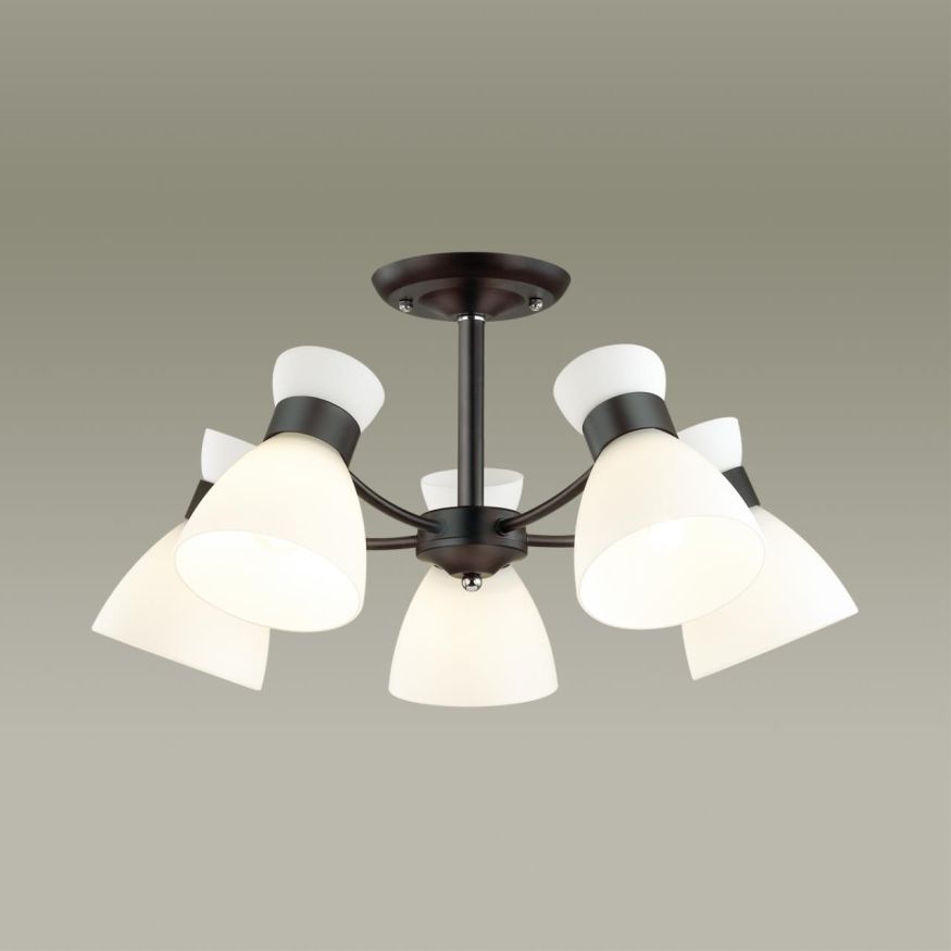 Люстра потолочная LUMION 4534/5C WILMA черный, белый