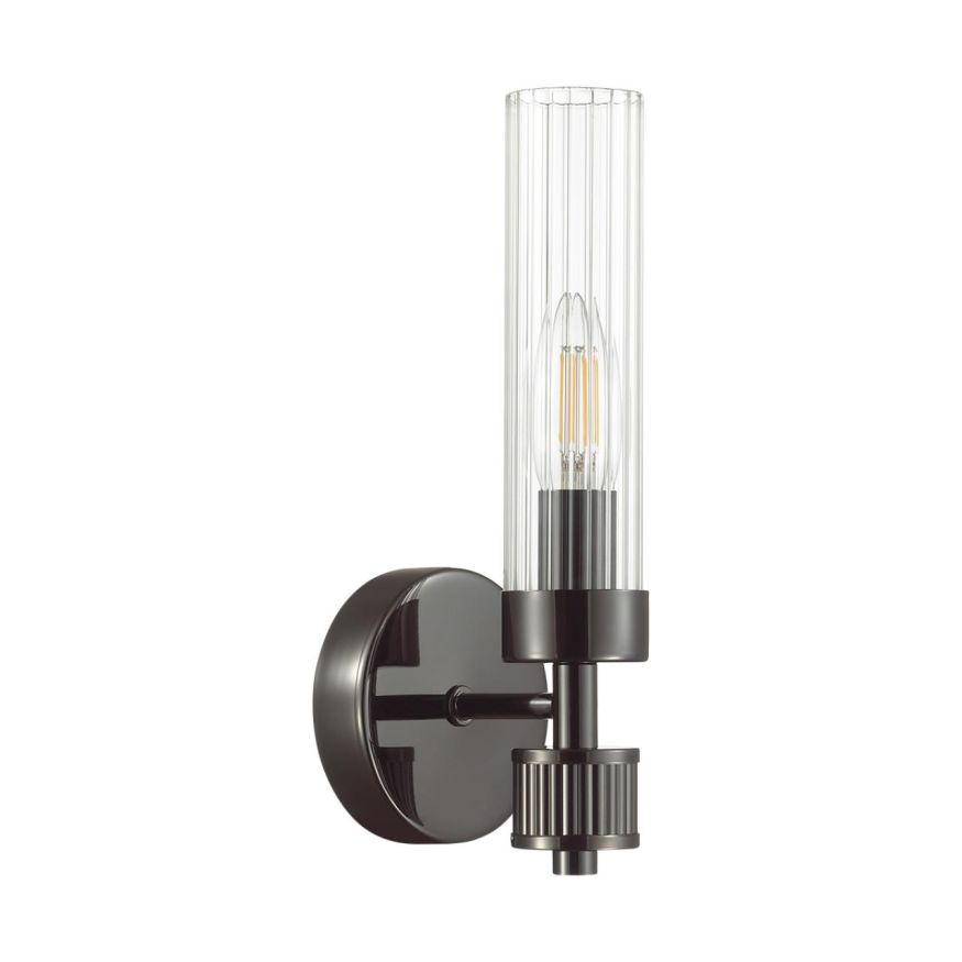 Бра LUMION 5275/1W KAMILLA черный хром