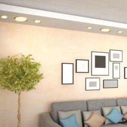 Встраиваемый светодиодный светильник с переключателем цветовой температуры NOVOTECH 358956 LANTE бронза светлая