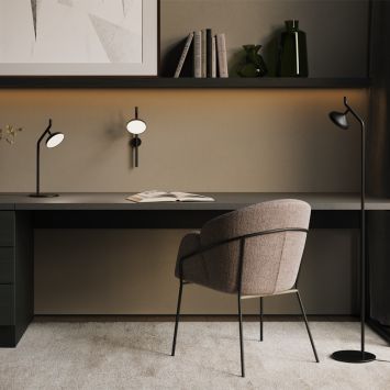 Напольный светильник (торшер) Maytoni MOD451FL-L8B3K Maytoni Vita Черный