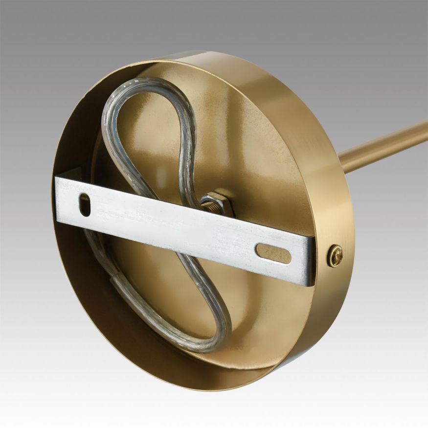 Люстра подвесная LUMION 6590/5 ANRI латунь, мятный, зеленый