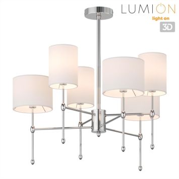 Люстра потолочная LUMION 6589/6C LATTI хром, белый