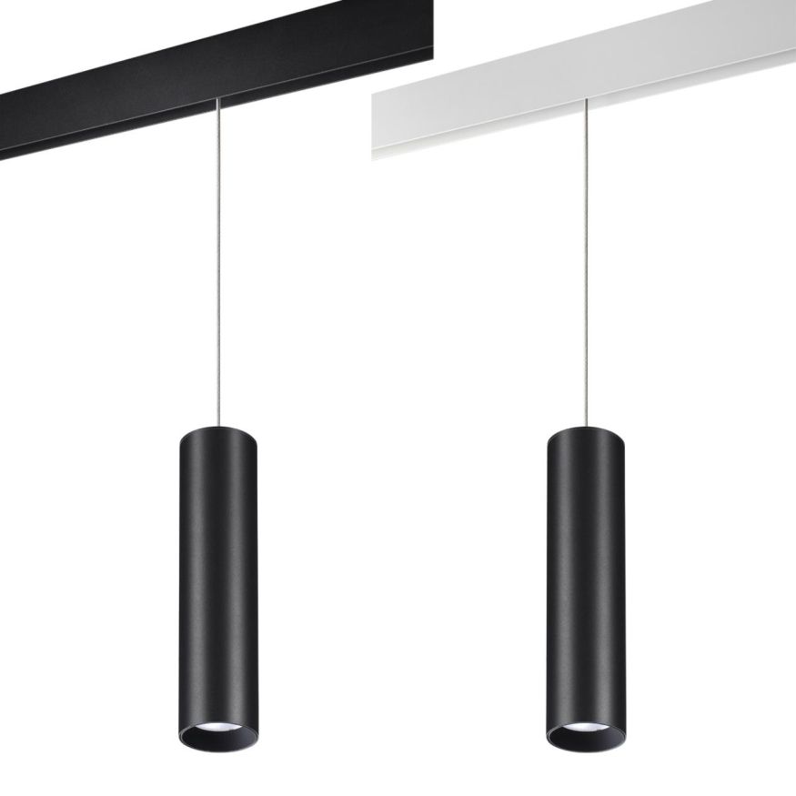 Трековый светильник для низковольного шинопровода диммируемый с пультом ДУ, со сменой цв. температур NOVOTECH 358636 FLUM черный