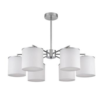 Люстра подвесная LUMION 6591/6 SUNTORI хром, белый