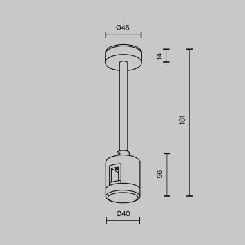 Комплектующие для систем освещения с токоведущими элементами Technical TRA156C-IPCL1-PT MAYTONI Accessories for tracks Flarity Платина