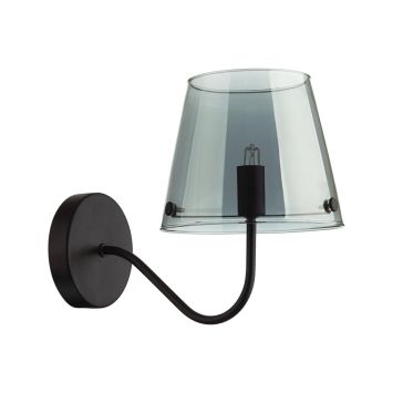 Бра LUMION 6570/1W SMOKY черный, дымчатый
