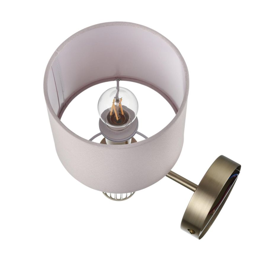 Бра LUMION 8109/1W DAMONA металл, текстиль, стекло