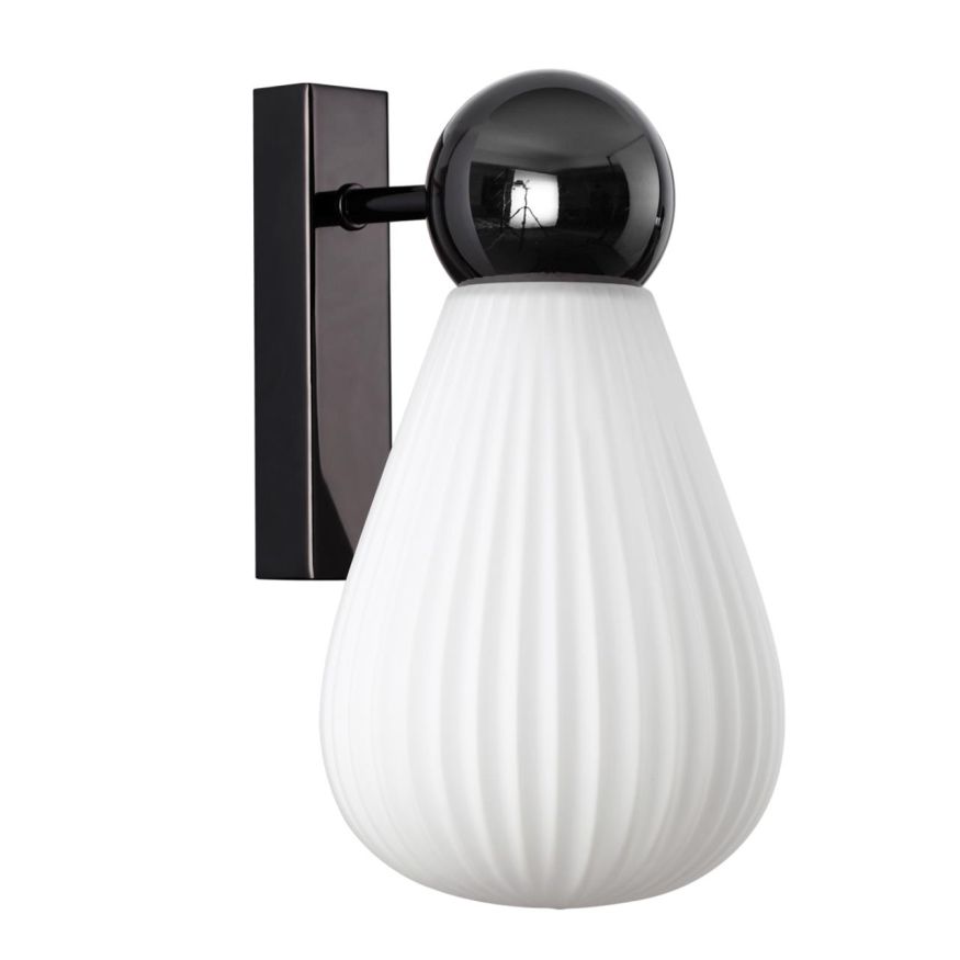 Бра ODEON LIGHT EXCLUSIVE 5418/1W Elica черный хром/белый матовый