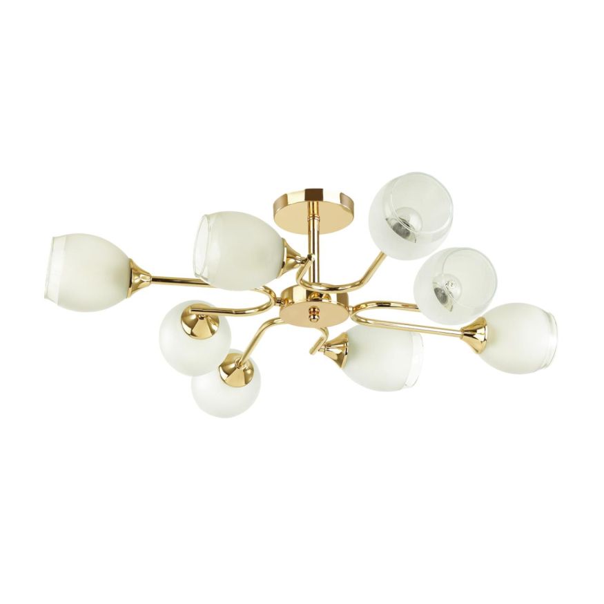 Люстра потолочная LUMION 4546/8C JOLENE золотой, белый