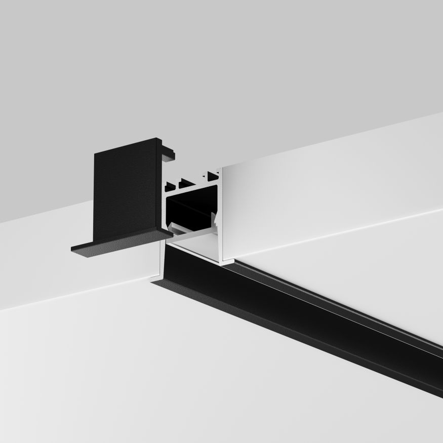 Профиль Led Strip 632013 MAYTONI Встраиваемый с накладным фланцем профиль Черный