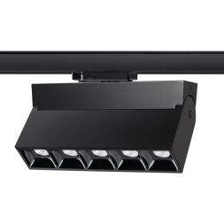 Трехфазный трековый свтильник NOVOTECH 358326 EOS черный