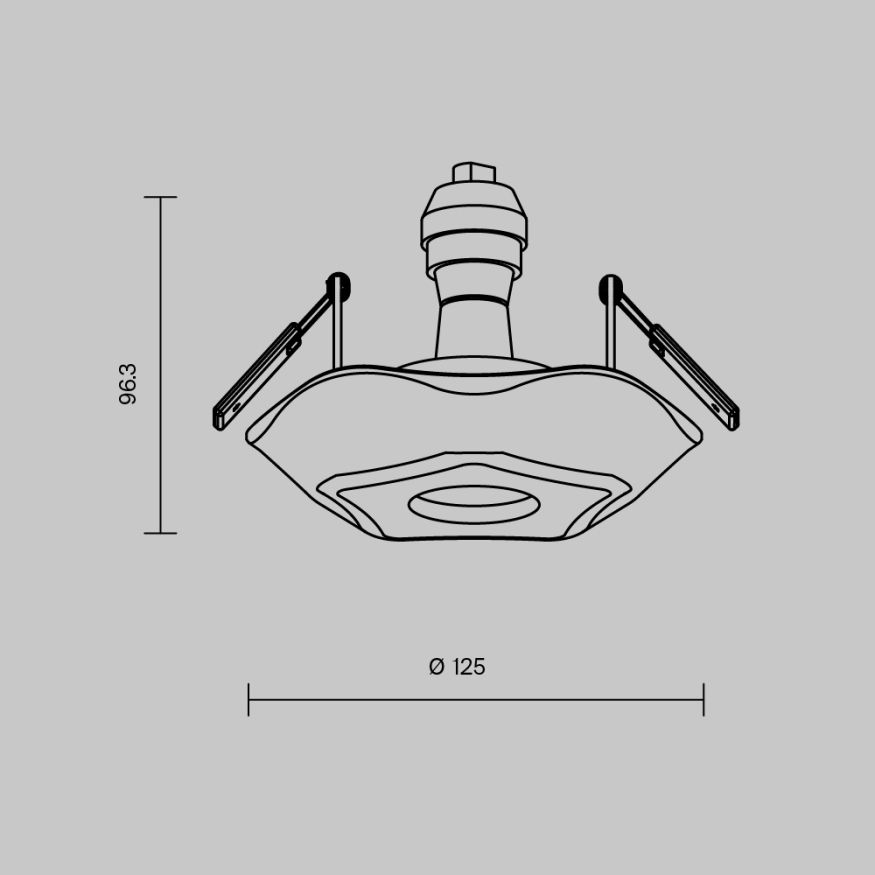 Встраиваемый светильник Maytoni DL284-1-01-W Maytoni Gyps Classic Белый